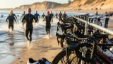 Javier Antequera, campeón de España de aquabike de larga distancia en el Desafío Doñana