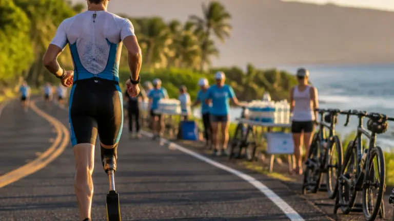 Un veterano herido completa el Mundial de Ironman en Kona con prótesis y mensaje de rehabilitación