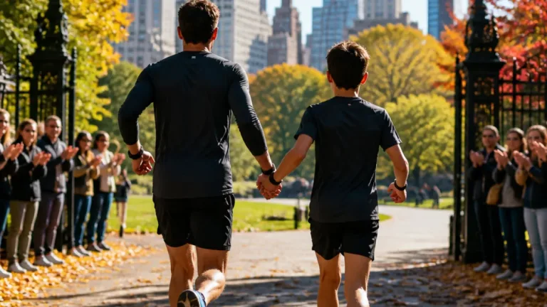 Martín Fiz afronta su último maratón en Nueva York para llegar a meta junto a su hijo Álex